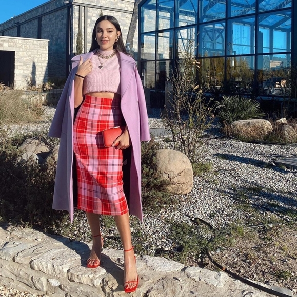 Zara plaid midi skirt - Picture 13 of 14